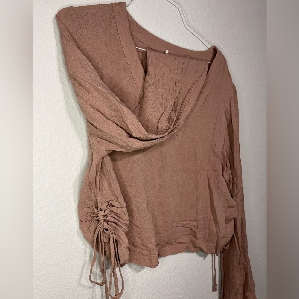 Boho, Rose, Slouchy Top